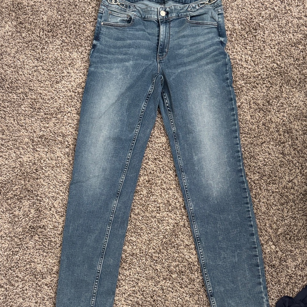 White House Black Market Blue Skinny Jeans